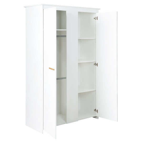 Room Set 'Lilo' - Convertible Bed 70x140 cm + Changing Table + Wardrobe - White