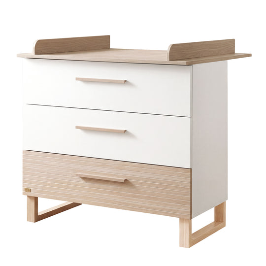 Babyzimmerset 'Noah' 3-teilig mit Hausbett in 60x120 cm - Weiß / Tristan Eiche – Freisteller (4/25)