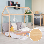 Lit de maison 70 x 140 cm - lit Montessori en bois de bambou - Certifié FSC