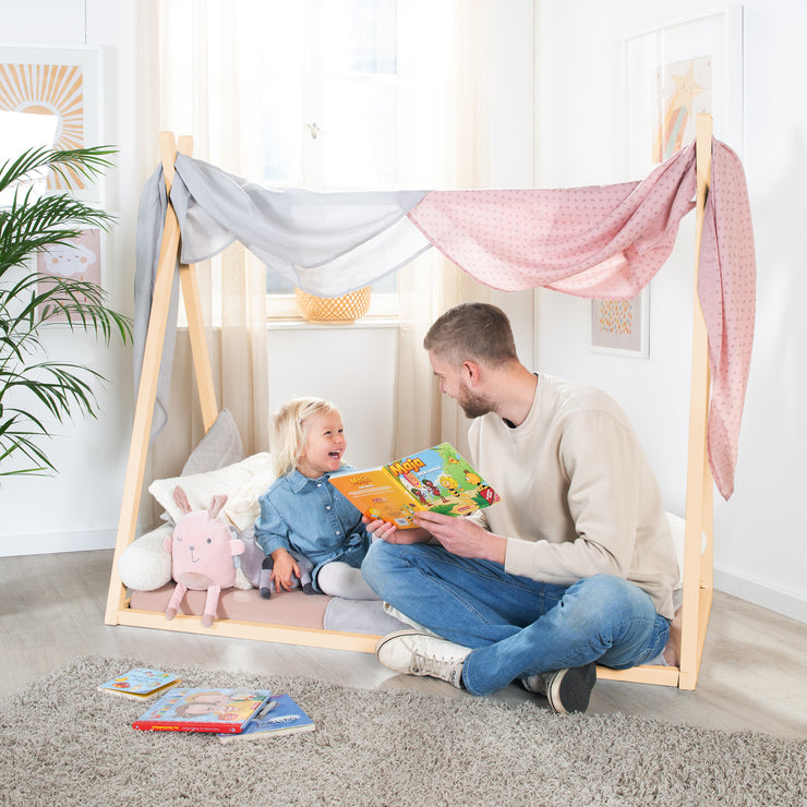 Tipilounge 70 x 140 cm - Cama Montessori de Madera de Bambú - Certificada por FSC