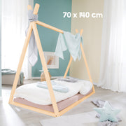 Tipilounge 70 x 140 cm - Cama Montessori de Madera de Bambú - Certificada por FSC