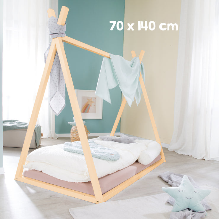 Tipilounge 70 x 140 cm - Cama Montessori de Madera de Bambú - Certificada por FSC