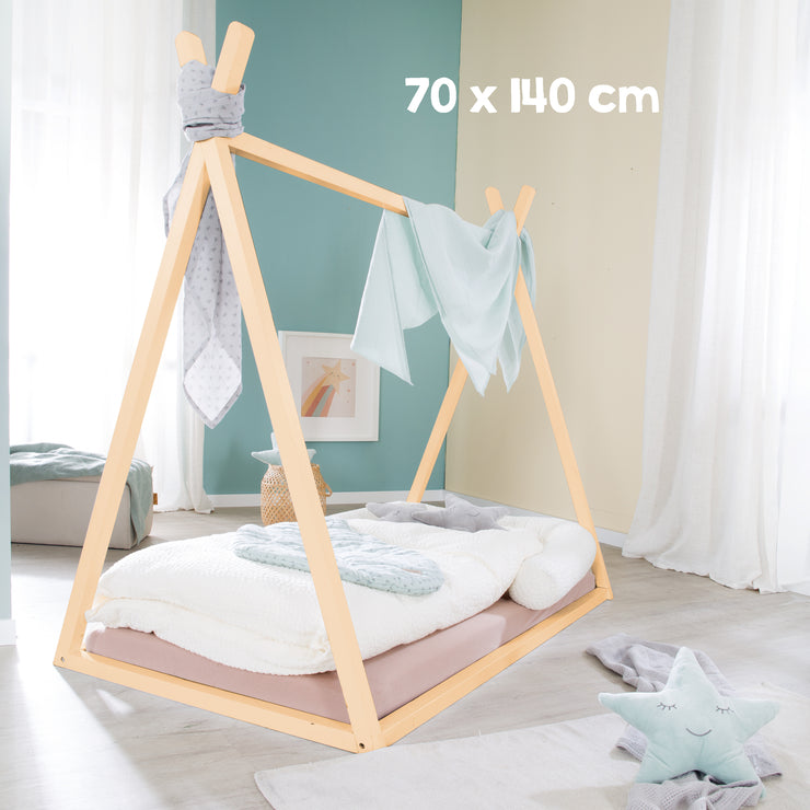 Tipilounge 70 x 140 cm - Lit Montessori en Bois de Bambou - Certifié FSC