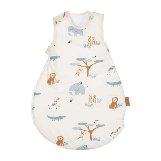 Gigoteuse bébé 'Savanna Friends' en coton – Motif animaux – Beige