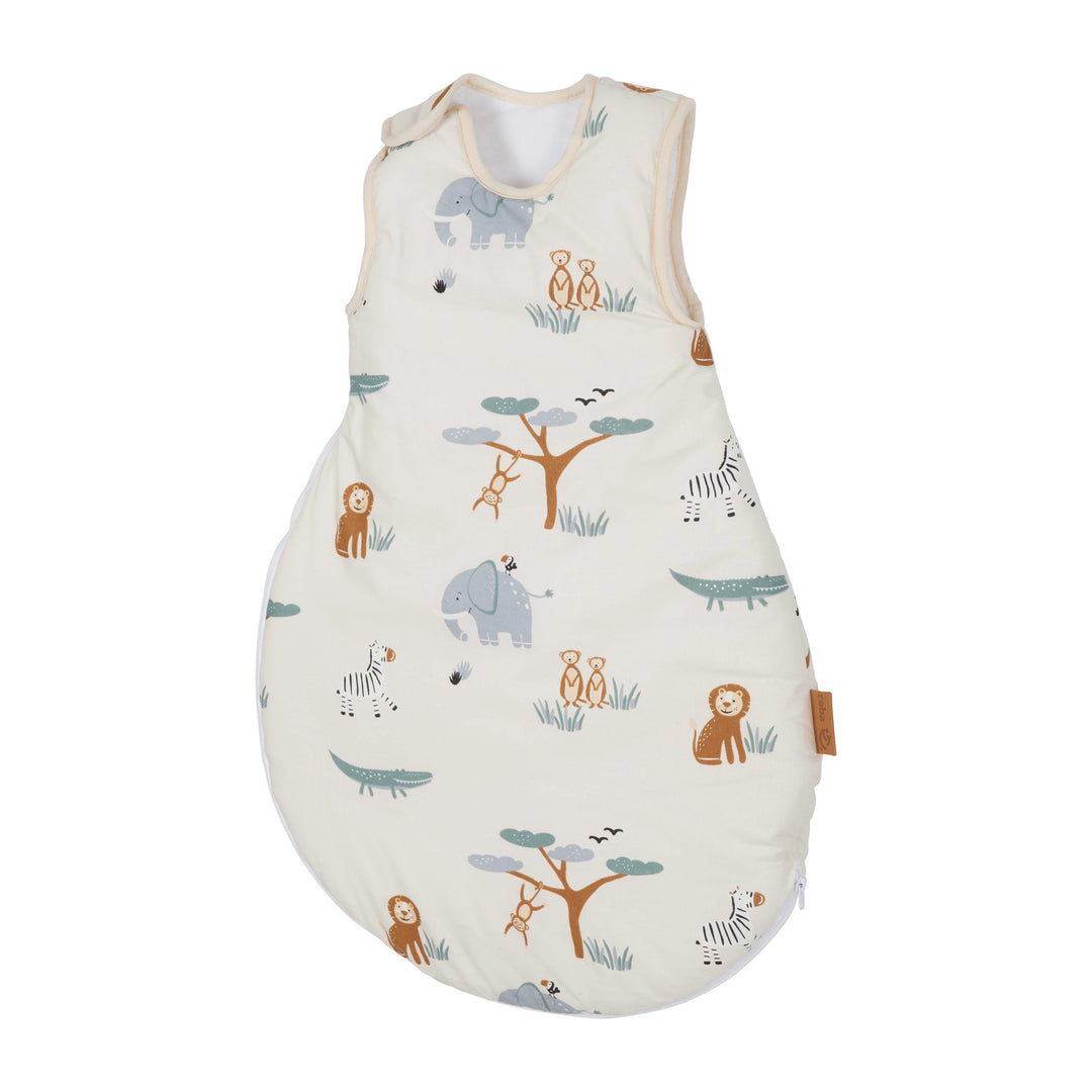 Gigoteuse bébé 'Savanna Friends' en coton – Motif animaux – Beige