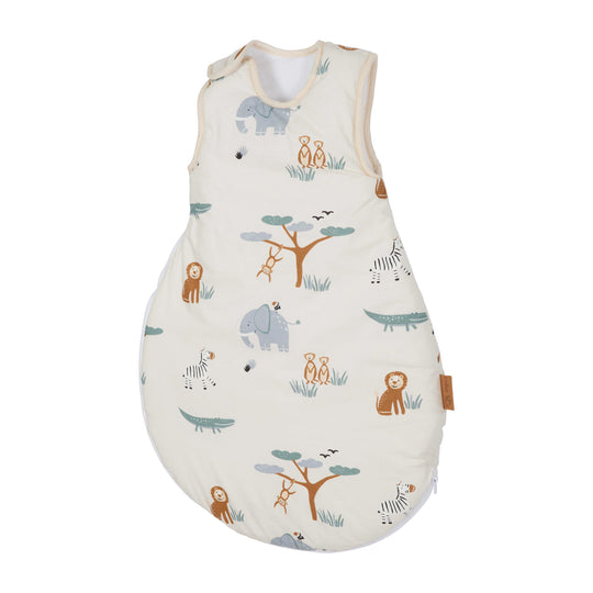 Gigoteuse bébé 'Savanna Friends' en coton – Motif animaux – Beige