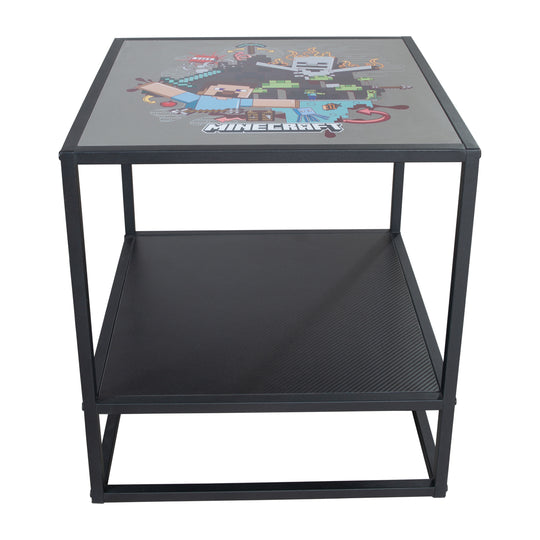 Table d’appoint 'Minecraft' - table de nuit avec 1 étagère - impression motif