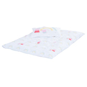 Biancheria da letto per bambini 100 x 135 cm 'Peppa Pig' - in cotone - Bianco / Rosa