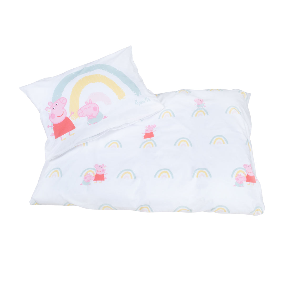 Children's Bed Linen 100 x 135 cm 'Paw Patrol' - Cotton - White / Blue