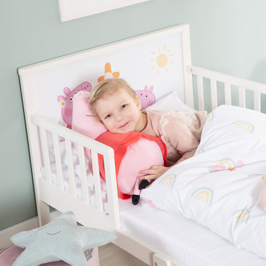 Children's Bed Linen 100 x 135 cm 'Paw Patrol' - Cotton - White / Blue