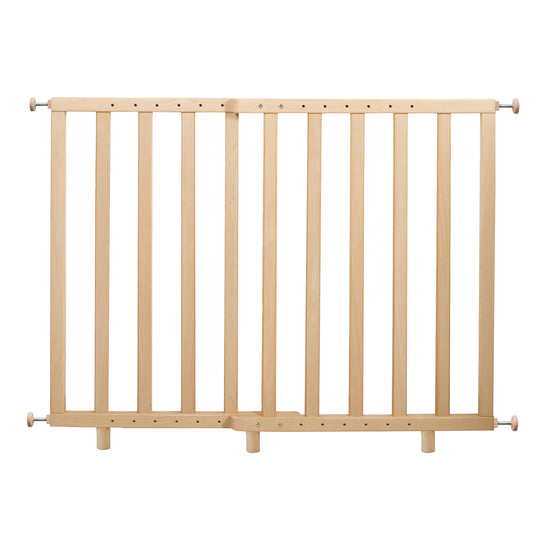 Barrera de seguridad para puertas con presión, natural, ancho 62 - 106 cm, barrera para escaleras para niños y mascotas
