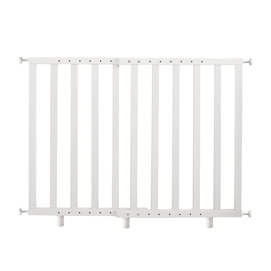 Barrière de protection pour porte à la pince, blanc, 62 - 106 cm, la grille d'escaliers