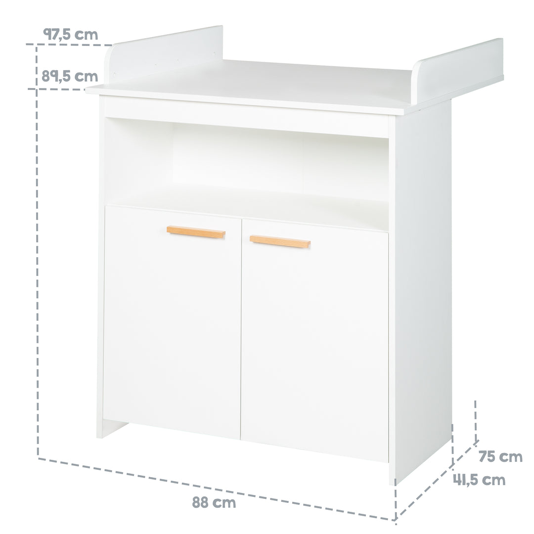 Set de chambre 'Anton' incl. lit d'enfant 70x140, commode à langer 2 portes, armoire 2,5 portes