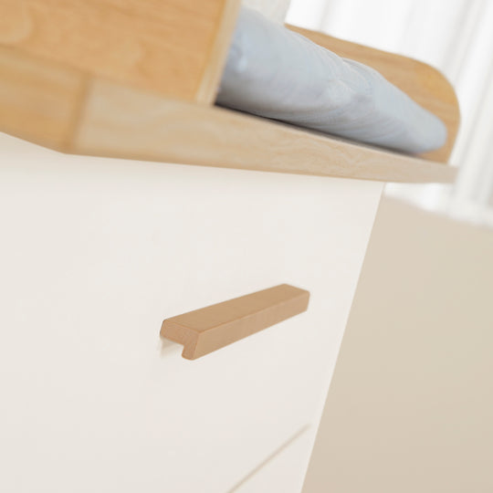 Changing Chest “Theo” with Drawers - Convertible - White / Oak