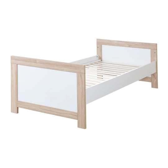 Cama combinada infantil 'Malo' 70 x 140 cm - Ajustable / convertible - Incluye 3 barrotes de seguridad