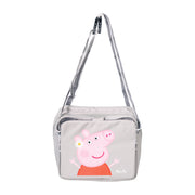 Booster Seat 'Peppa Pig' - Inflatable Seat with Raised Sides - For Home & Traveling - Pink / Grey