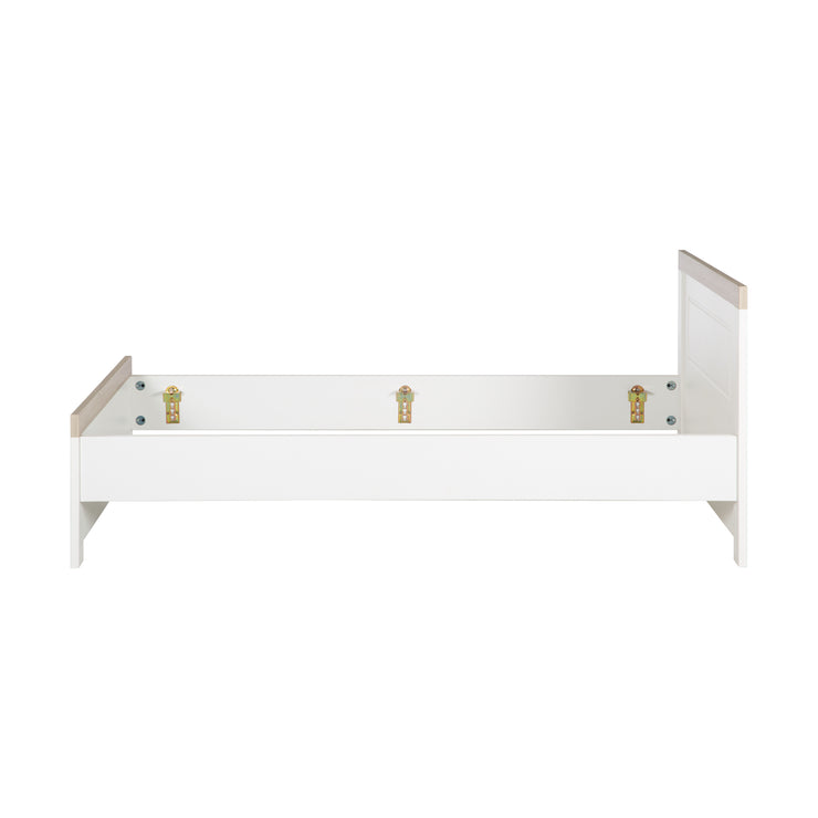 Lit jeunesse 'Felicia' 90 x 200 cm - blanc - décoration de bois 'Luna Elm'