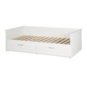 Lit gigogne 'Felicia' 90 x 200 cm - Extensible en lit double 180 x 200 cm - Blanc