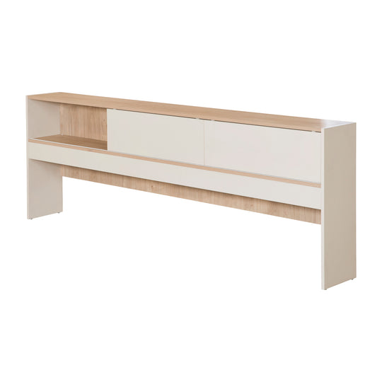 Cama con almacenamiento 'Elis' 90 x 200 - Cama infantil 4 pz - Cashmere / Virginia Chestnut