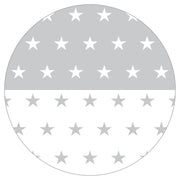 Parc bébé 'Little Stars', 100 x 100 cm, incl. revêtement de protection et roulettes, blanc