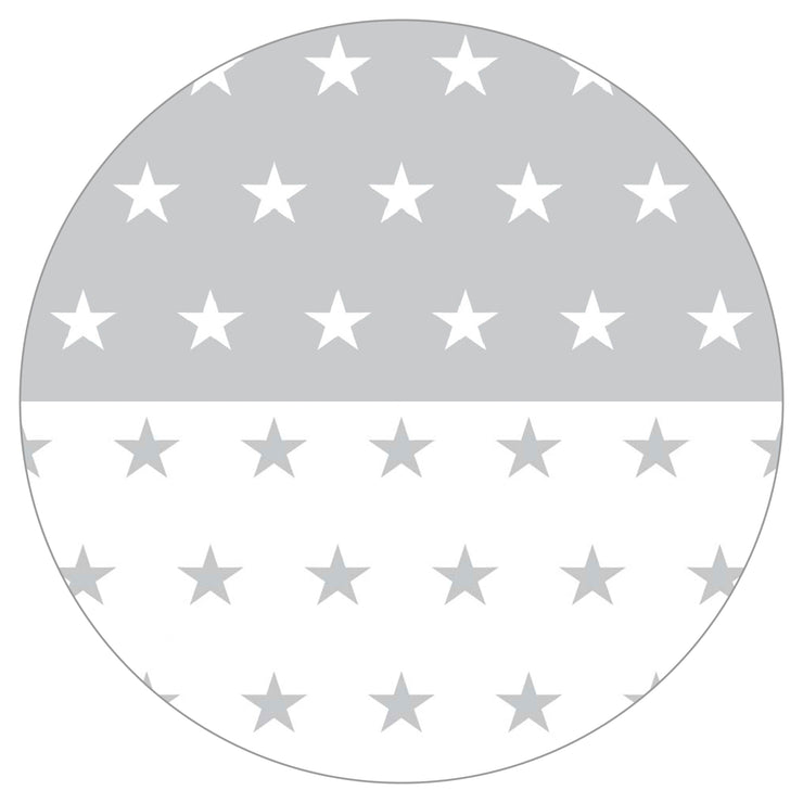 Parc bébé 'Little Stars', 100 x 100 cm, incl. revêtement de protection et roulettes, blanc