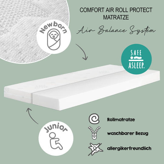 Set lit complet 'Little Stars', 70 x 140 cm, blanc, incl. draps, baldaquin, nid et matelas