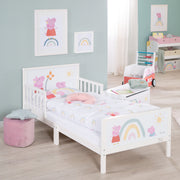 Children's 'Peppa Pig' Theme Bed 70 x 140 cm including Slatted Frame & Bedding