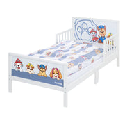 Letto a tema per bambini 'Paw Patrol' 70 x 140 cm con rete a doghe e biancheria da letto