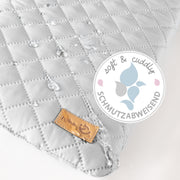 Vasca fasciatoio "Baby Pool" con fasciatoio girevole "roba Style grigio", bianco, 2 ruote