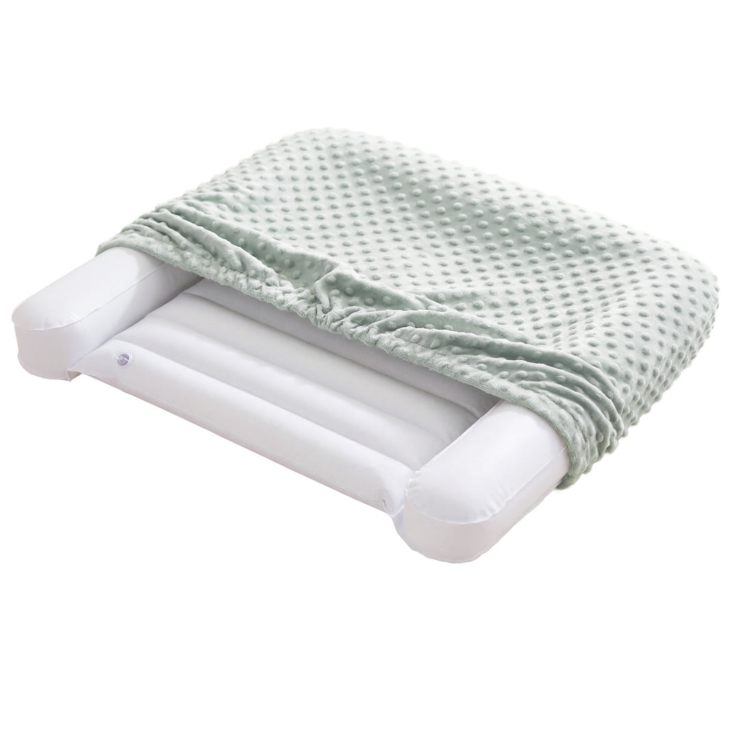 Matelas à langer gonflable 85 x 75 cm - Matelas résistant à l'eau et facile d'entretien - Blanc