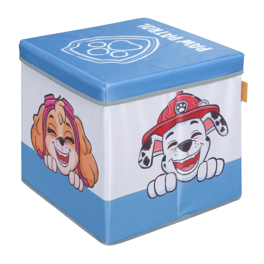 Foldable Seating & Storage Box 'Paw Patrol' - Blue / White