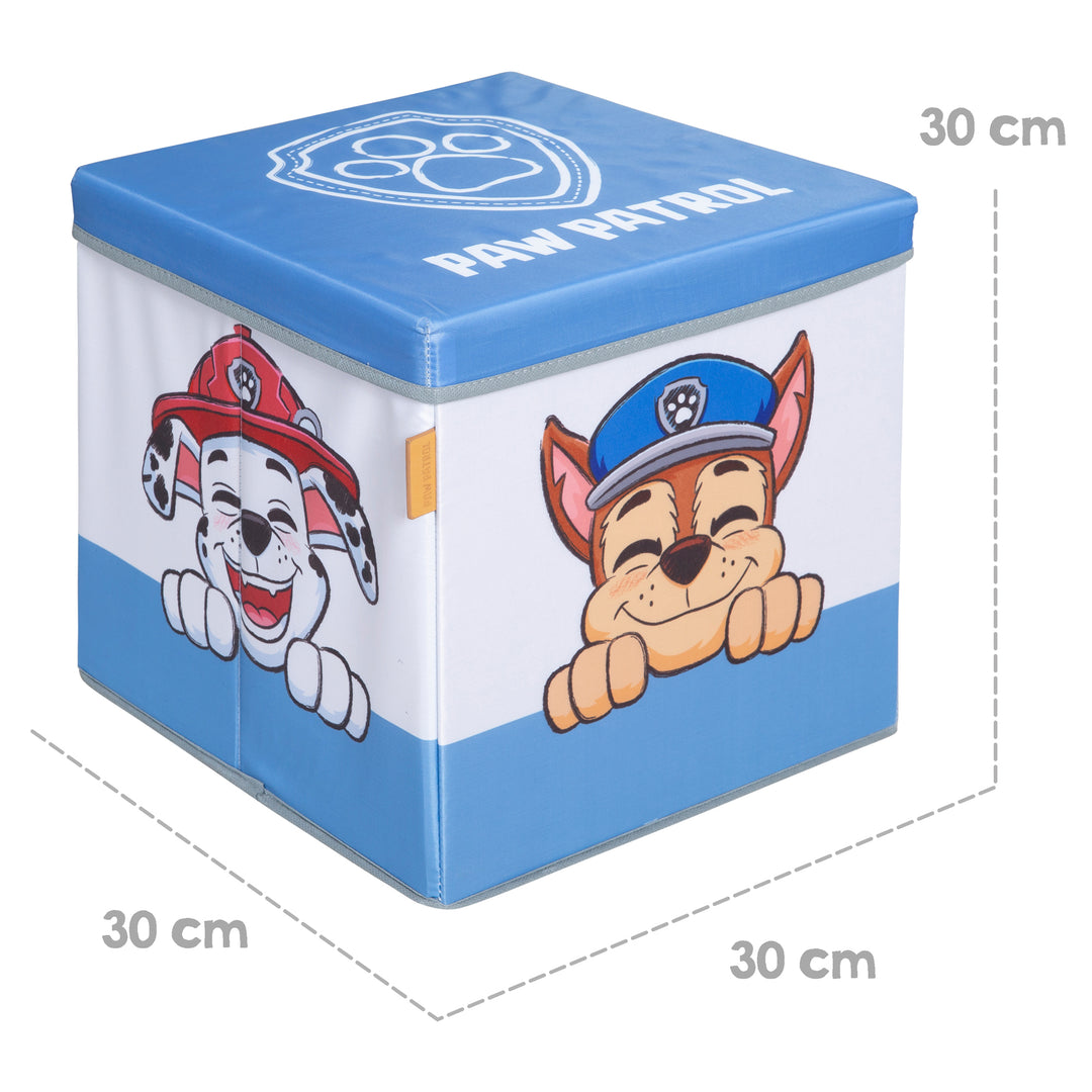 Foldable Seating & Storage Box 'Paw Patrol' - Blue / White
