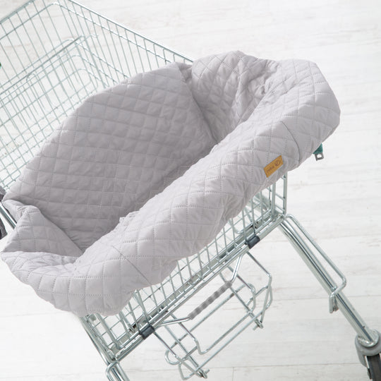 Protection de caddie 'roba Style' pour bébé + Sac à dos de transport - Gris clair