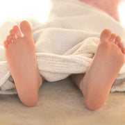 Couverture bébé à l'aspect tricoté 'Seashells Oysters' 80 x 80 cm - Certifiée Oeko Tex & GOTS