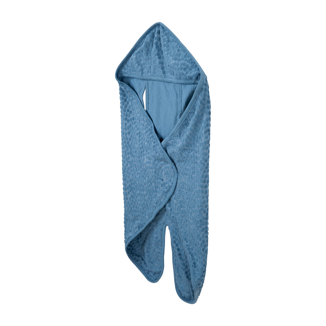 Swaddle Blanket 80 x 80 cm 'Seashells Indigo' - GOTS & Oeko Tex Certified - Blue