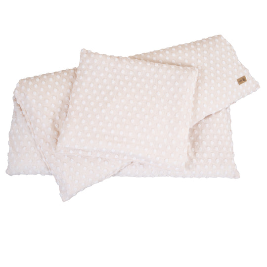 Cradle Bedding 80 x 80 cm 'Frosty Almond' - GOTS & Oeko-Tex Certified - Beige