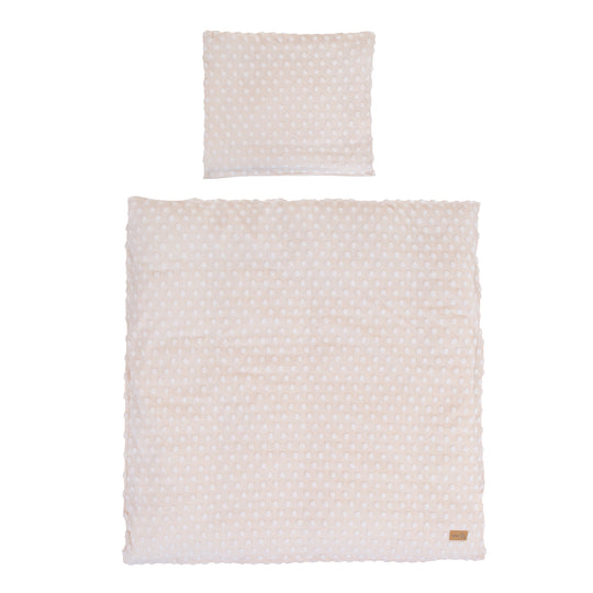 Cradle Bedding 80 x 80 cm 'Frosty Almond' - GOTS & Oeko-Tex Certified - Beige
