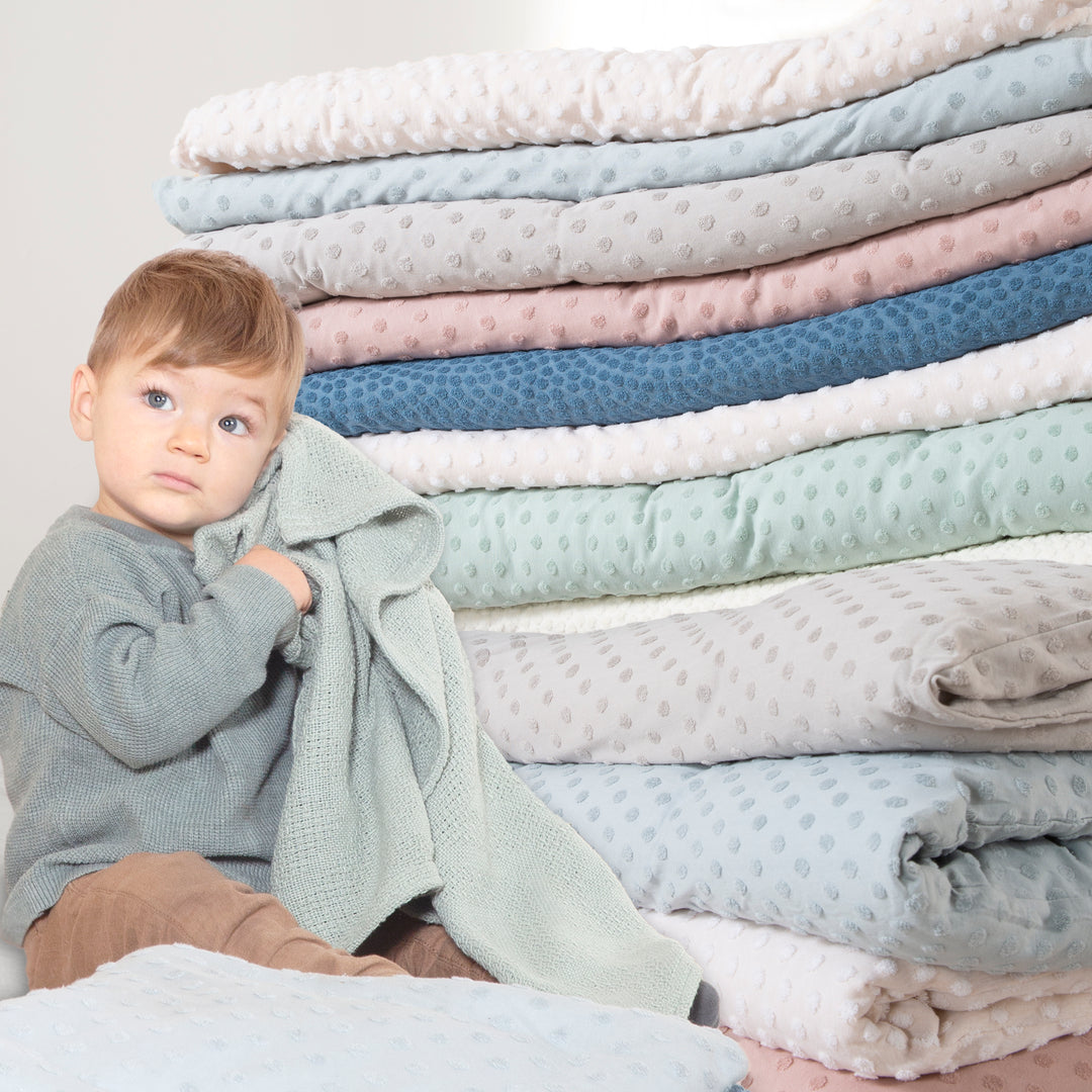 Cradle Bedding 80 x 80 cm 'Frosty Almond' - GOTS & Oeko-Tex Certified - Beige