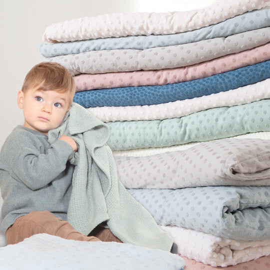 Cradle Bedding 80 x 80 cm 'Frosty Almond' - GOTS & Oeko-Tex Certified - Beige