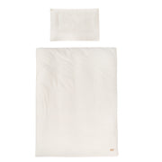 Linage de lit pour enfants 100 x 135 cm 'Seahells Oyster' - Gots & Oeko Tex - White