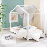 Linge de lit pour enfants 100 x 135 cm 'Seashells Oyster' - Certifié GOTS et Oeko Tex - Blanc