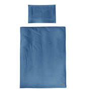 Children's Bedding 100 x 135 cm 'Seashells Indigo' - GOTS & Oeko Tex Certified - Blue