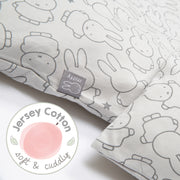 Biancheria da letto 2 pezzi, "miffy®" in jersey di cotone 100%, 100 x 135 cm, per culla e lettino per neonato