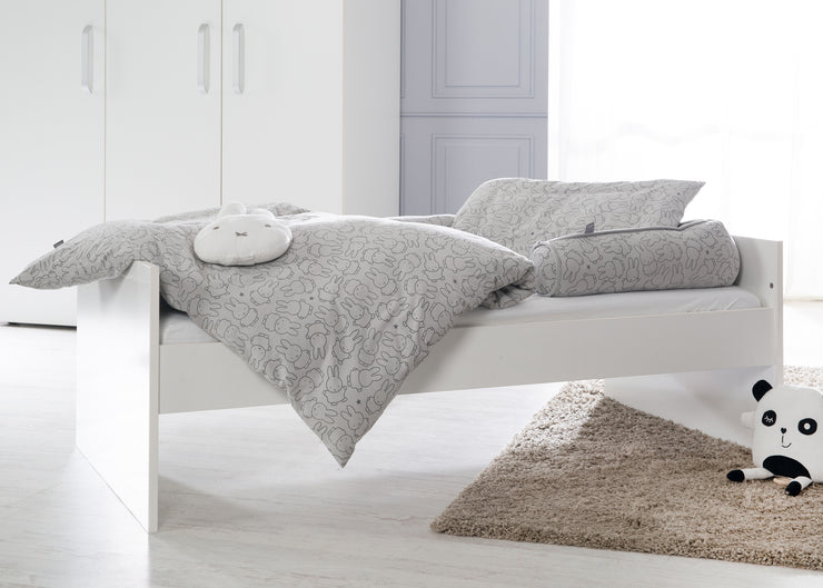 Biancheria da letto 2 pezzi, "miffy®" in jersey di cotone 100%, 100 x 135 cm, per culla e lettino per neonato