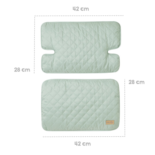 Sitzverkleinerer 2-teilig 'roba Style' - Zubehör für Hochstuhl 'Nature Up' - Frosty green