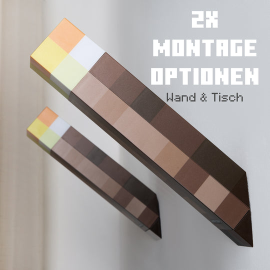 Lampe torche LED 'Minecraft' - batterie rechargeable - 4 options d'éclairage