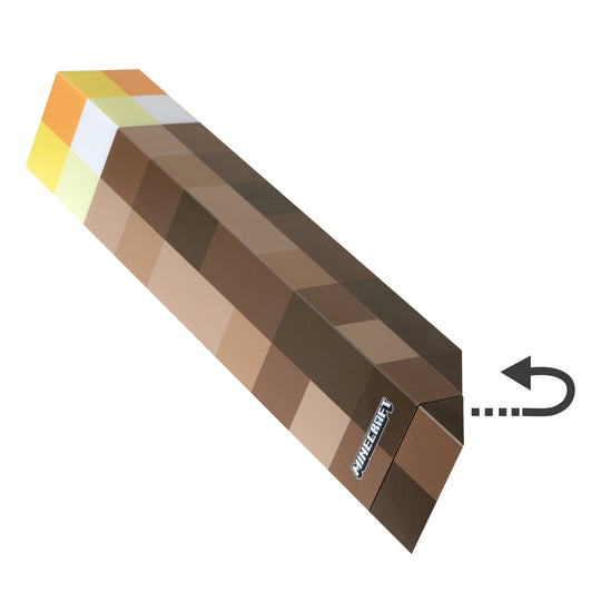 Lampe torche LED 'Minecraft' - batterie rechargeable - 4 options d'éclairage