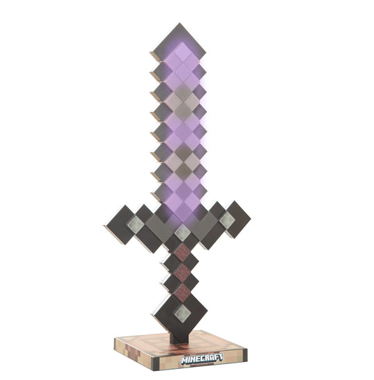 LED Table Lamp 'Minecraft' - Netherite - Rechargeable Battery