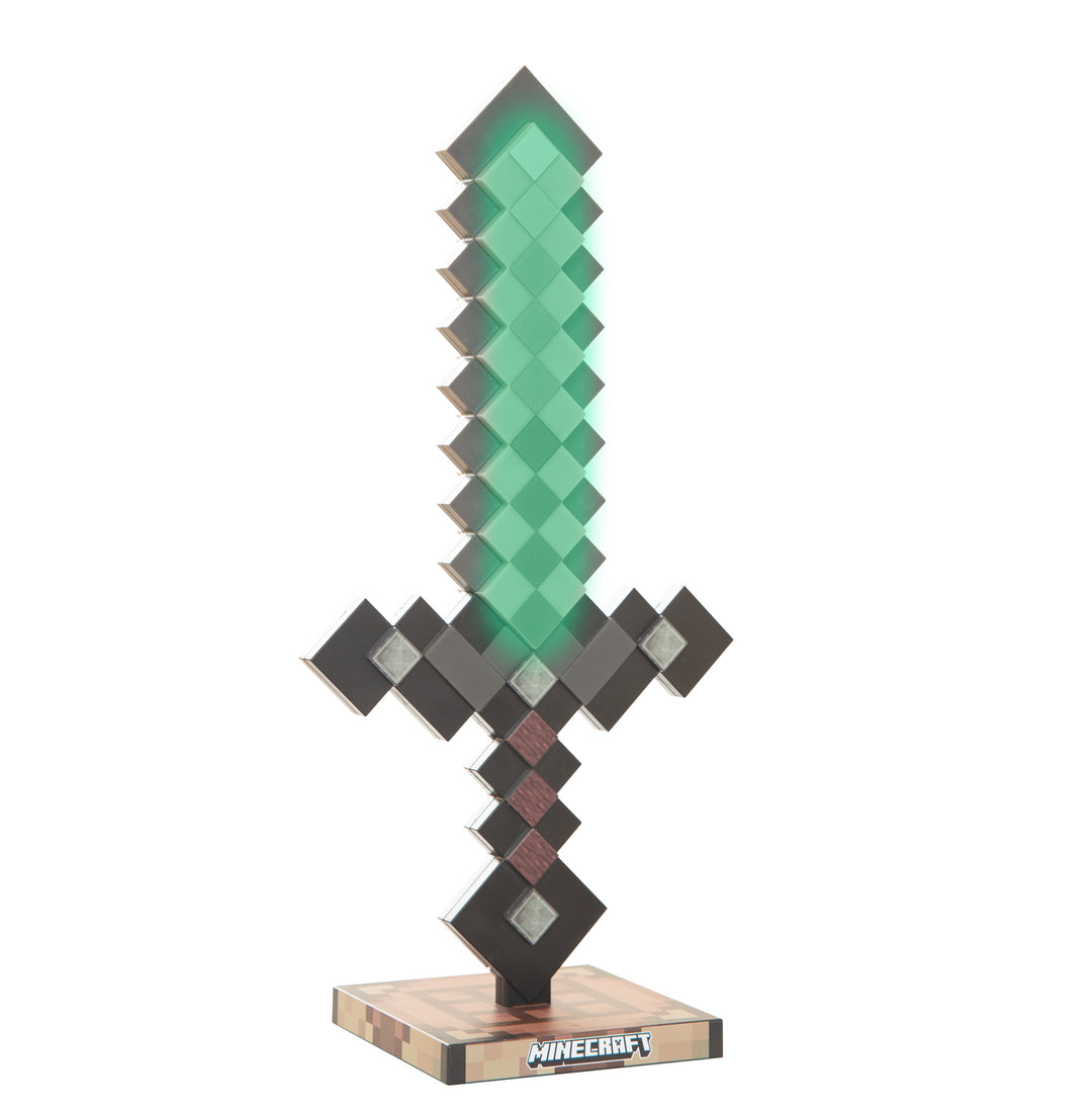 LED Table Lamp 'Minecraft' - Netherite - Rechargeable Battery
