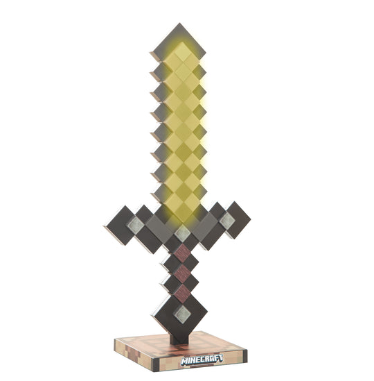 LED Table Lamp 'Minecraft' - Netherite - Rechargeable Battery